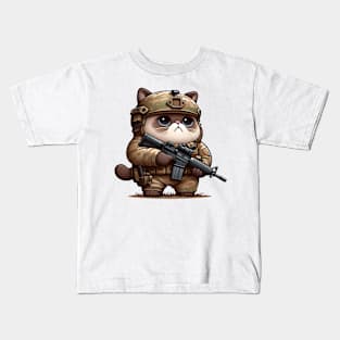 Tactical Cat Kids T-Shirt